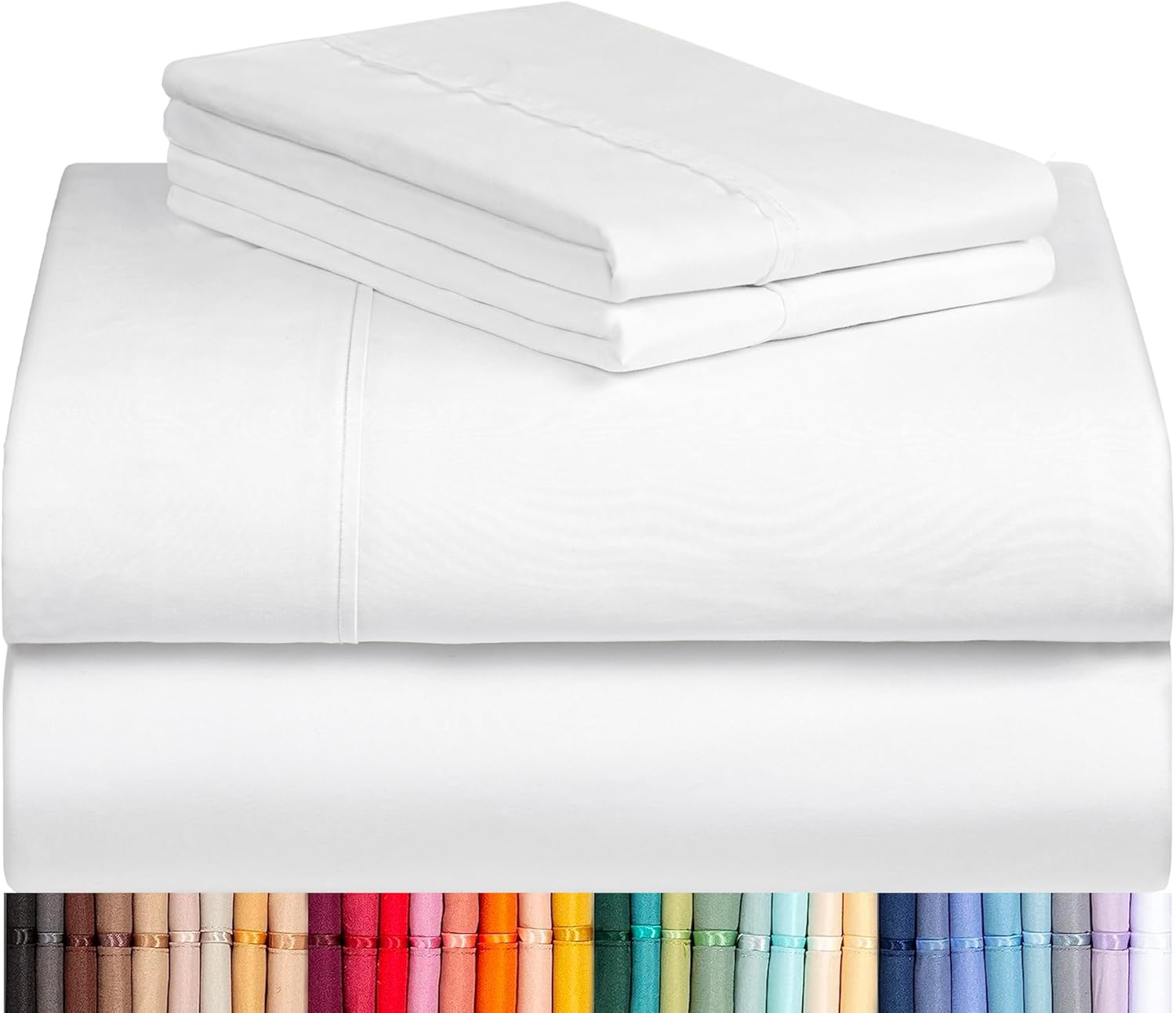 LuxClub California King Size Sheet Set for Ultimate Comfort