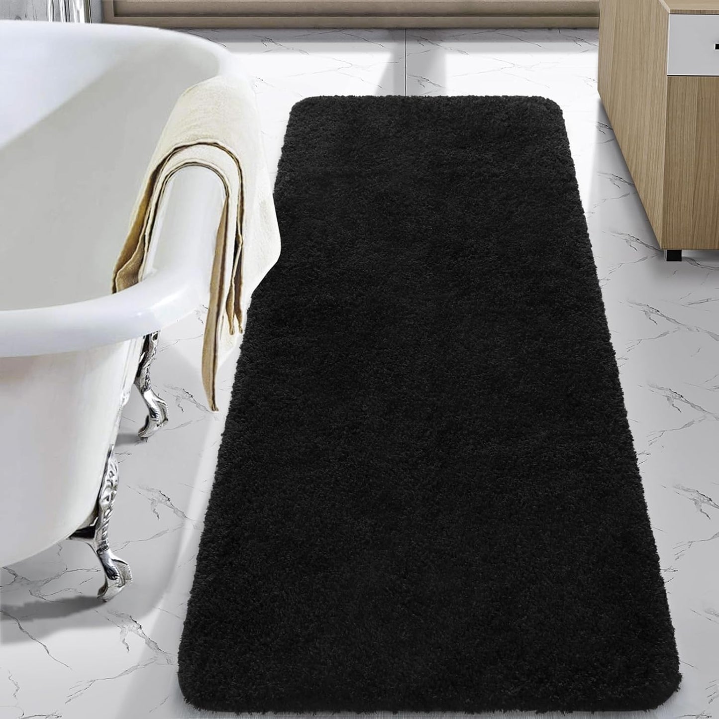 LOCHAS Bathroom Rug Runner 24x70 Inch, Soft Microfiber Mat