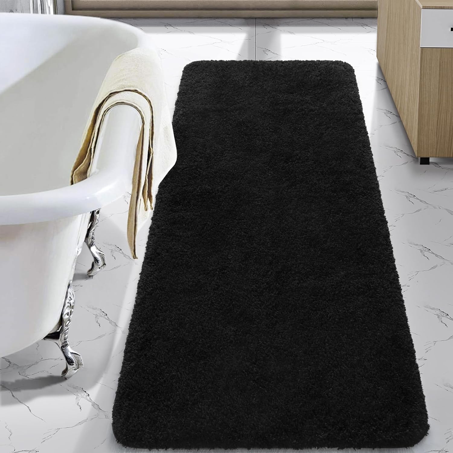 LOCHAS Bathroom Rug Runner 24x70 Inch, Soft Microfiber Mat