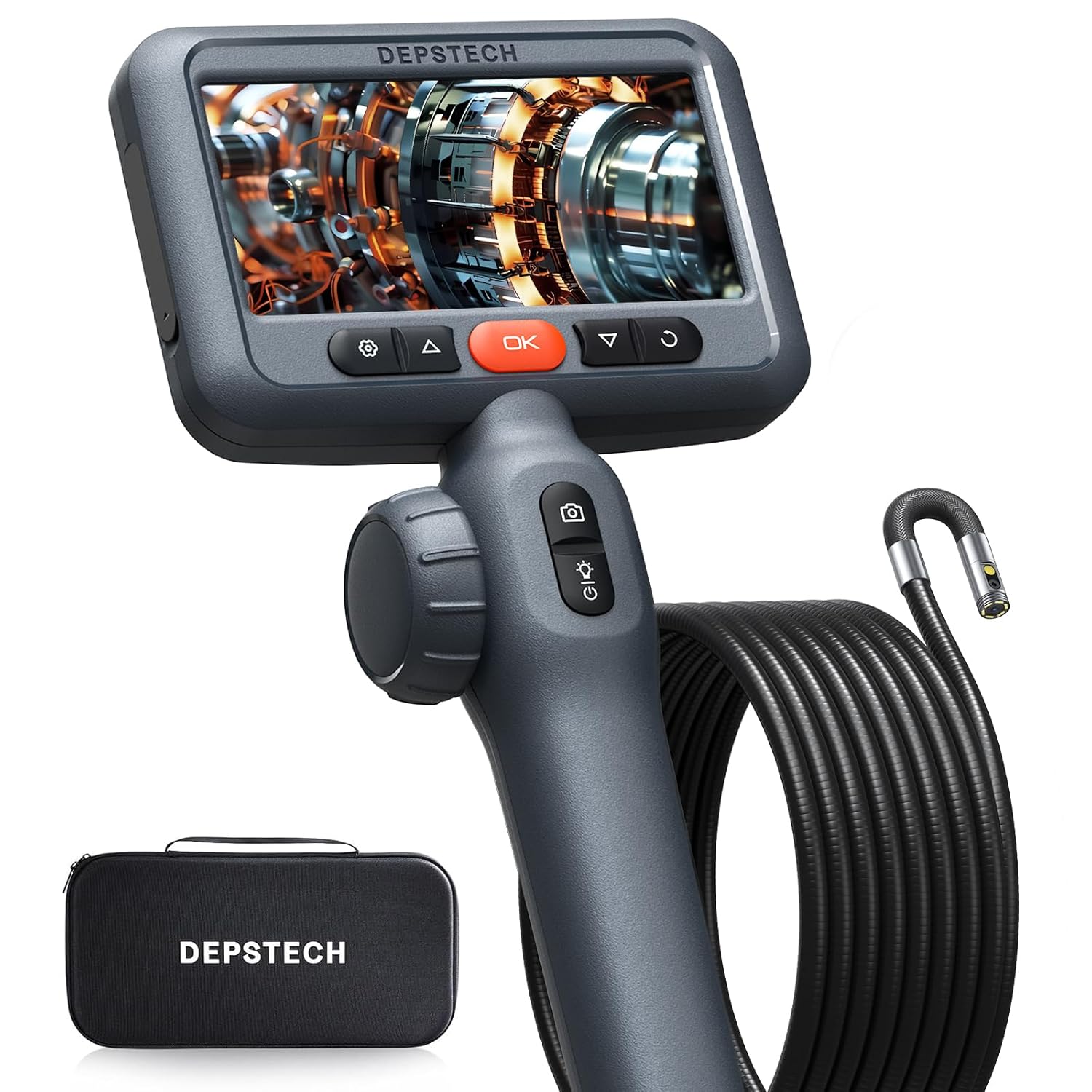 DEPSTECH Dual Lens Articulating Endoscope Camera for Inspections