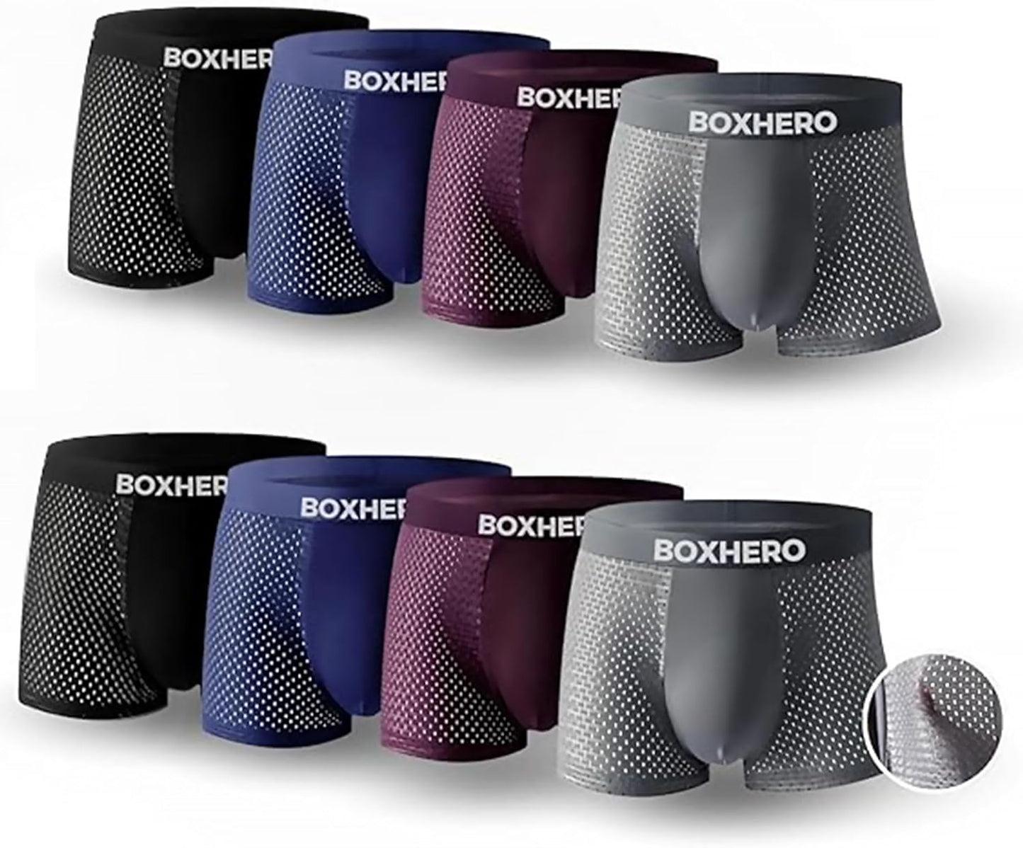 Boxhero 2025 Upgrade Bamboo Boxer Briefs for Ultimate Comfort