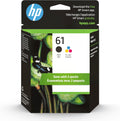 HP 61 Black/Tri-color Ink 2 Pack - Reliable Everyday Printing