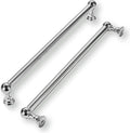 12 in Hole Center Polished Chrome Cabinet Pulls 5 Pack - Heavy Duty