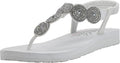 Skechers Women's Meditation-Stars & Sparkle Slingback Flip-Flop
