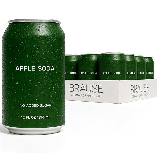 Brause Apple Soda - Refreshing Sparkling Cider with No Sugar