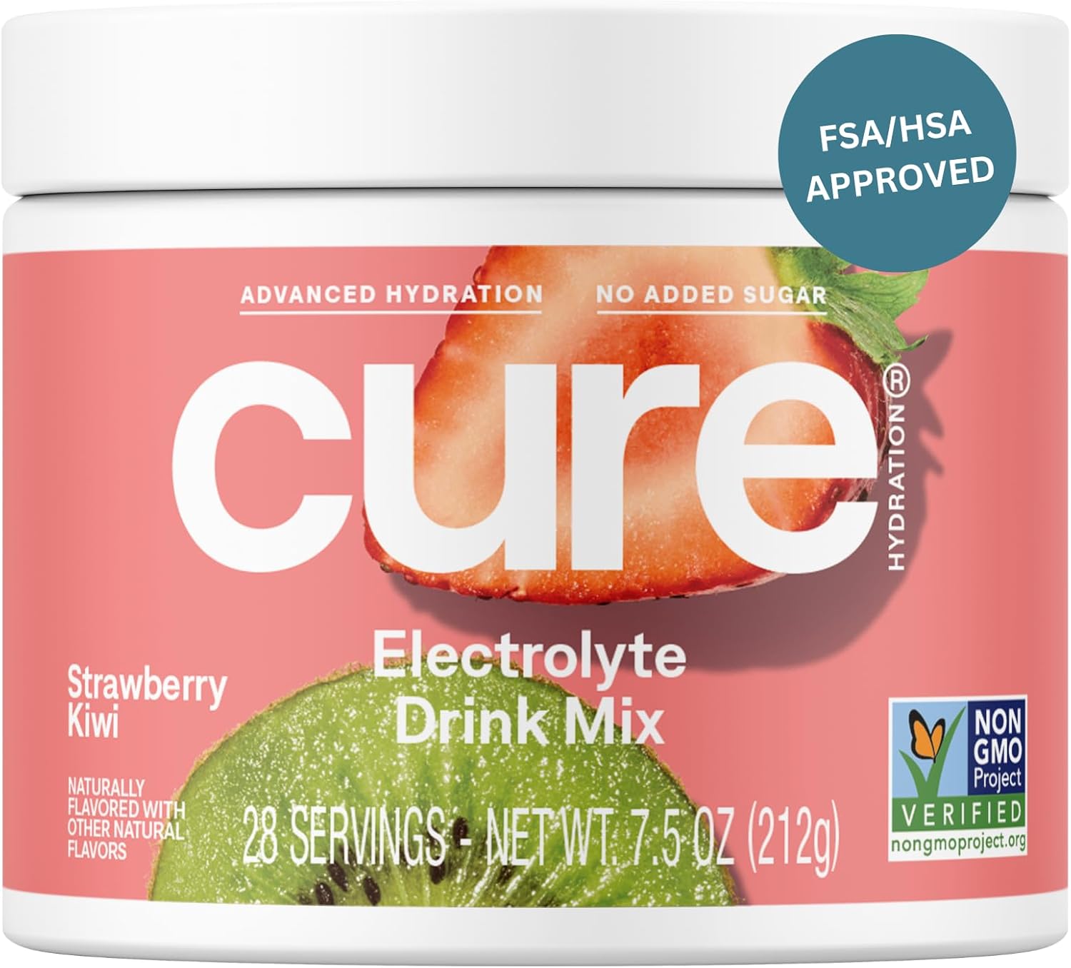 Cure Hydration Plant-Based Electrolyte Drink Mix for Dehydration