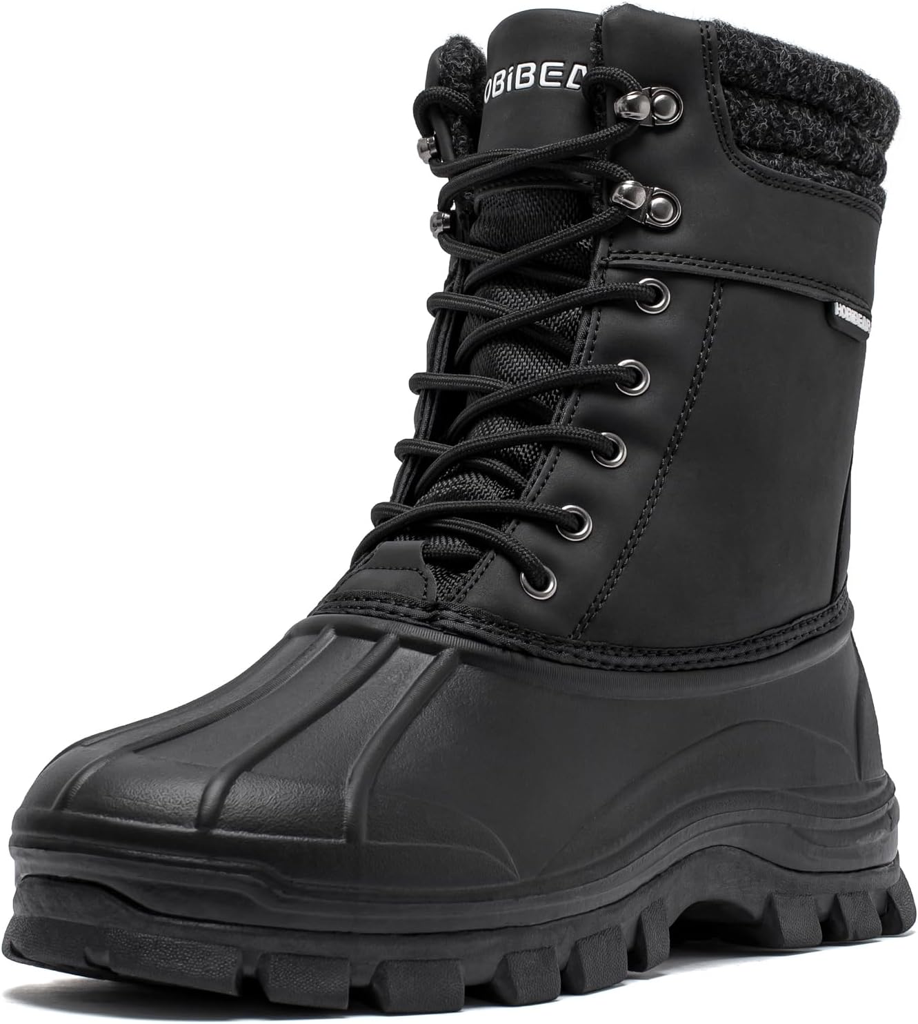 HOBIBEAR Men's Snow Boots: Insulated Waterproof Winter Hiking