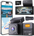 RUILIXIN 4K Dual Dash Cam: GPS, Wi-Fi, Night Vision