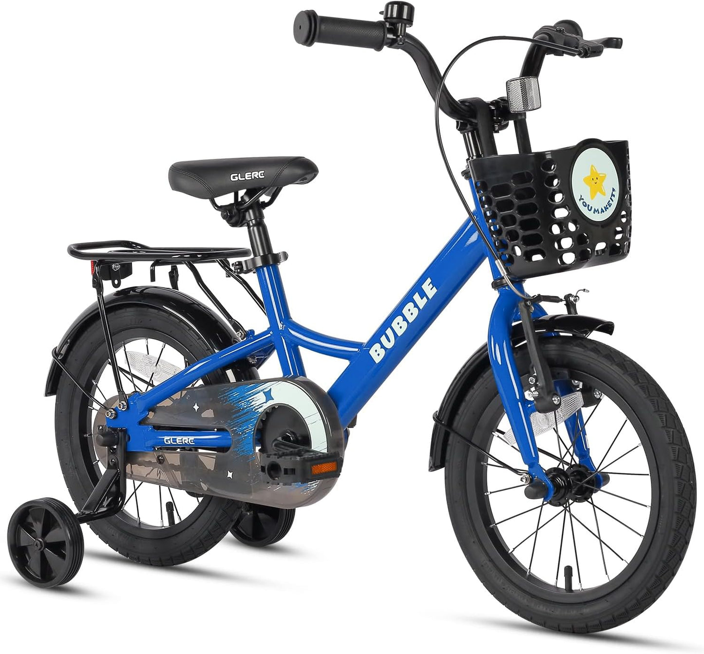 Glerc Bubble Kids Bike for 2-8 Years Old with Training Wheels