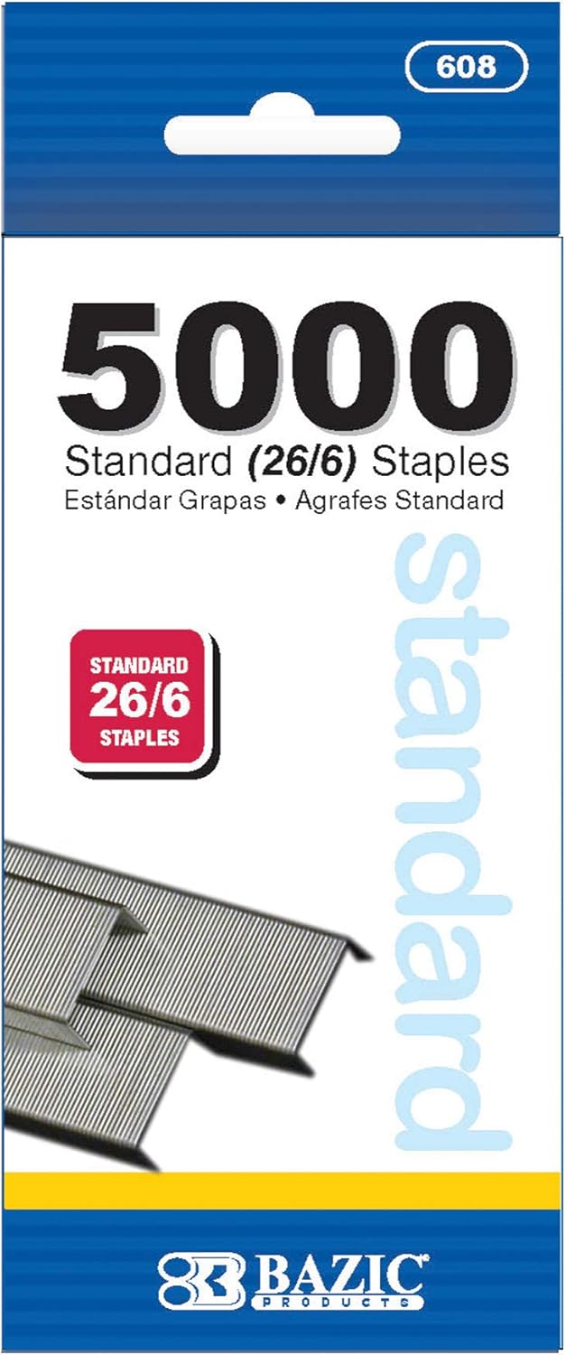 Durable Silver Stapler Pins for Office, School & Home Use