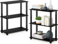 Furinno TURN-S-TUBE 3-Tier Storage Shelves Set of 2 - Compact Corner