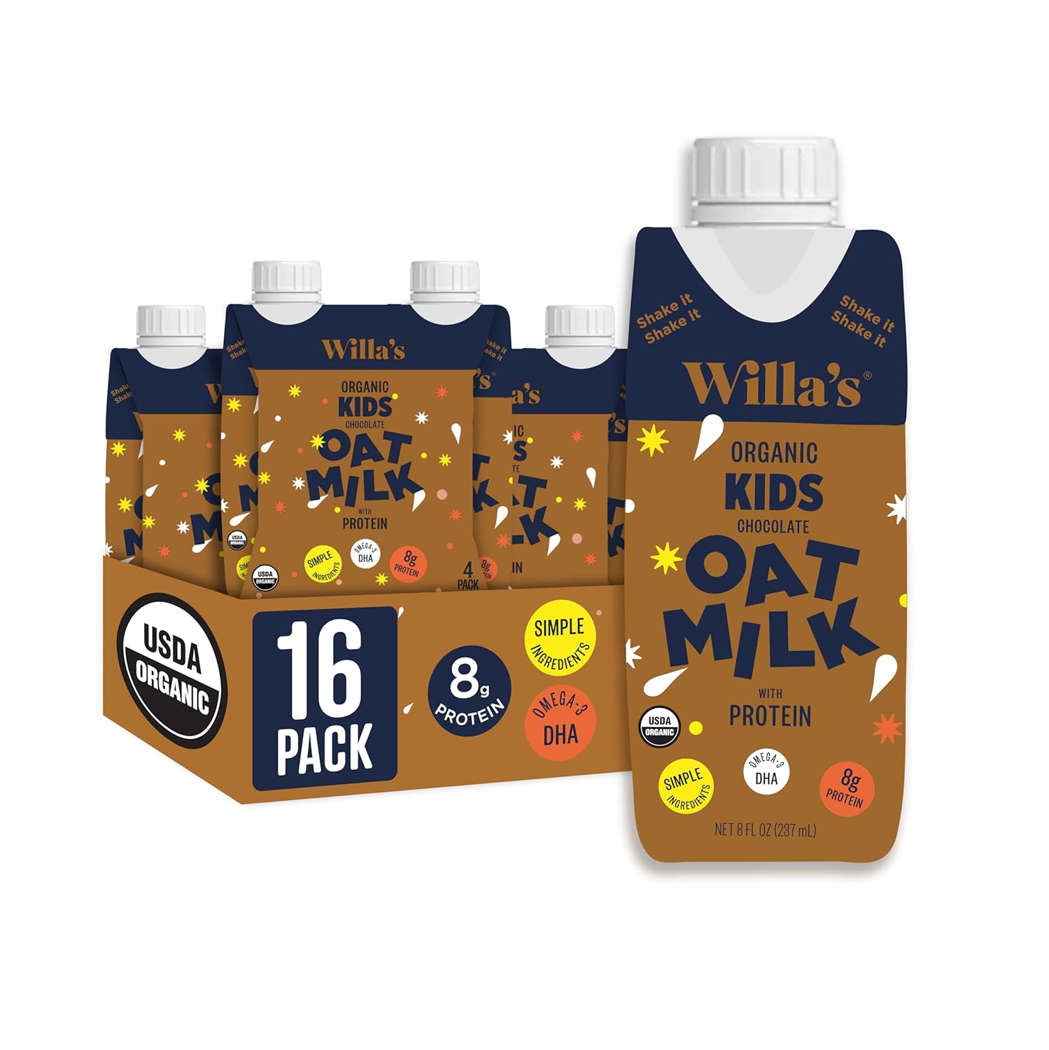 Willa's Organic Kid's Chocolate Oat Milk - Nutritious & Delicious