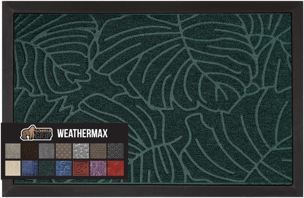 GORILLA GRIP Waterproof All-Season WeatherMax Doormat for Home