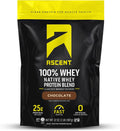 Ascent 100% Whey Protein Powder Chocolate - Clean Post Workout Protein