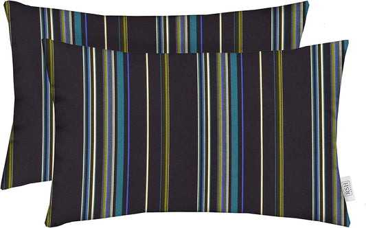 Jumbo Lumbar Throw Pillows Set of 2 for Indoor Outdoor Use