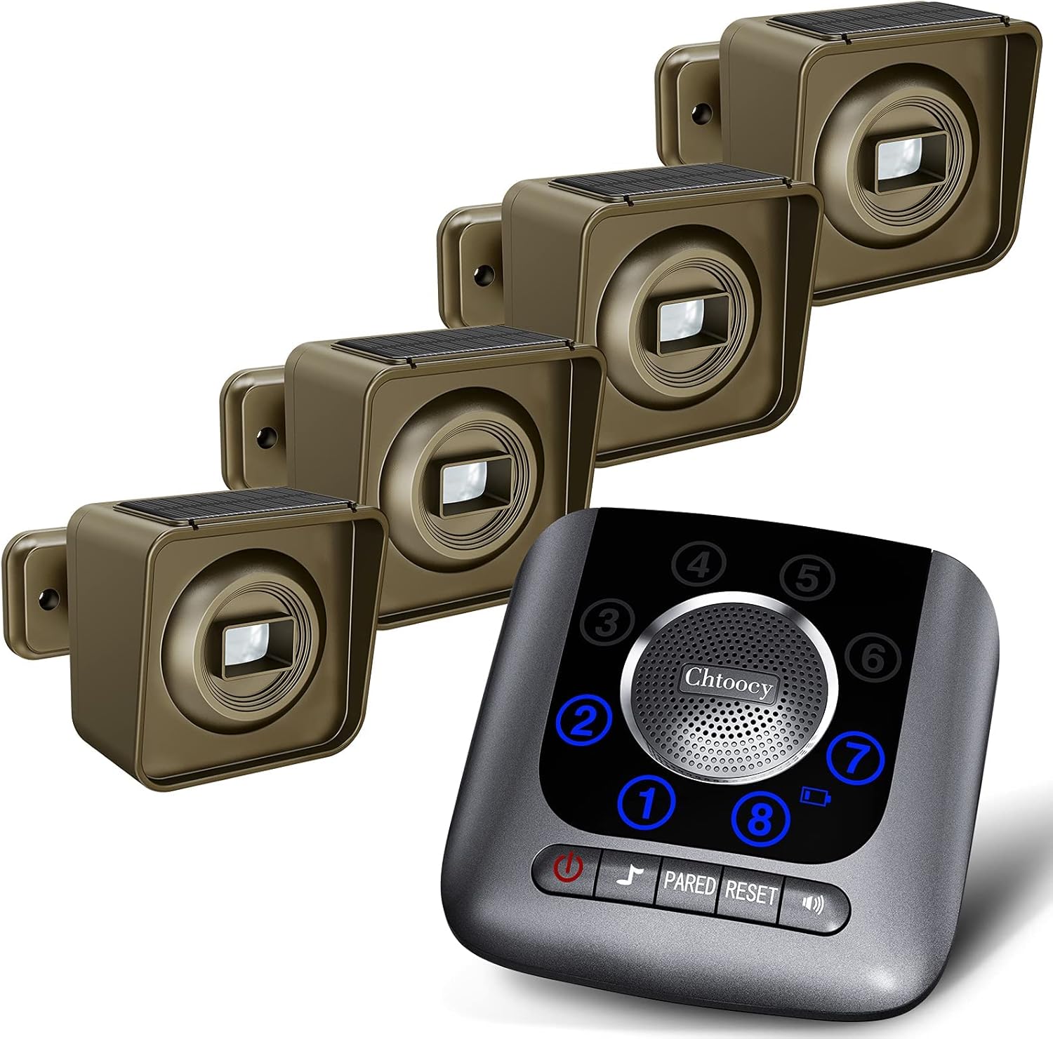 Solar Driveway Alarm Wireless Long Range for Property Security