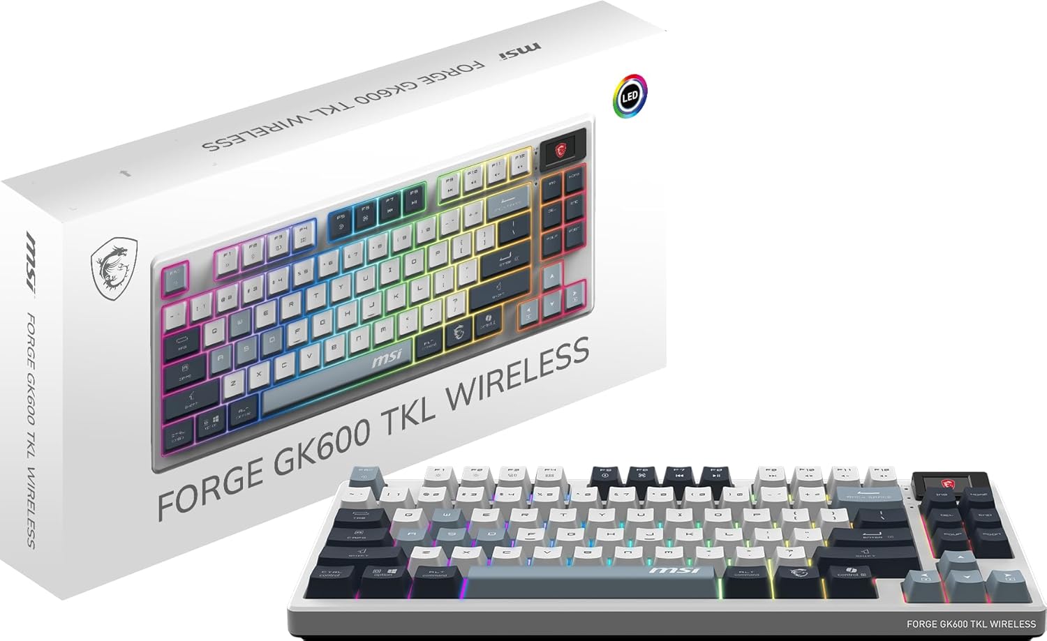MSI Forge GK600 TKL Wireless Sky - Mechanical Keyboard Review