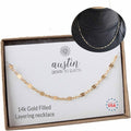 Austin Down To Earth Layered Chain Necklace - Dainty Adjustable Choker
