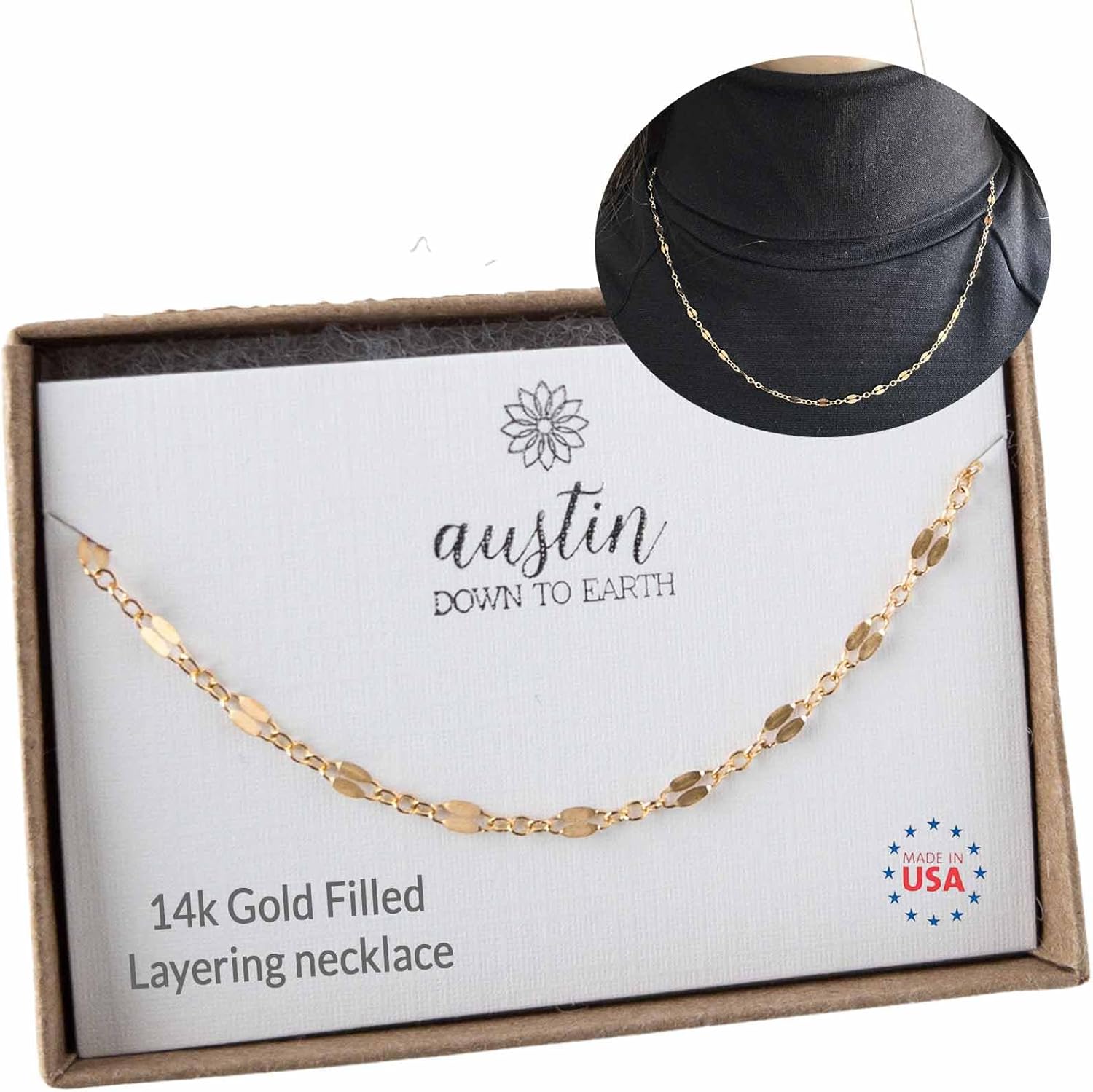 Dainty Layered Necklaces for Women - Adjustable Length Options