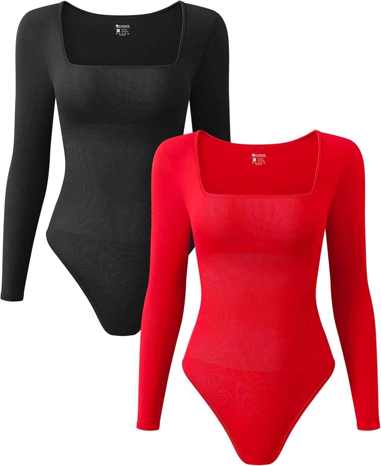 OQQ Women's Sexy Ribbed Bodysuits for Trendy Everyday Style