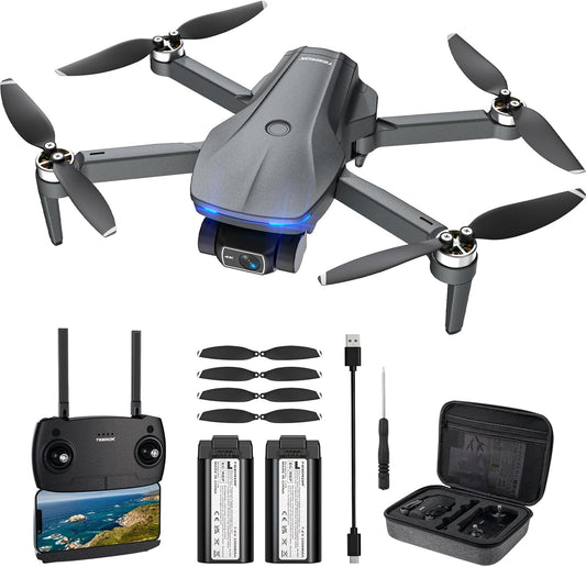 TEEROK 4K EIS GPS Drone: 52 Min Flight, Brushless Motor