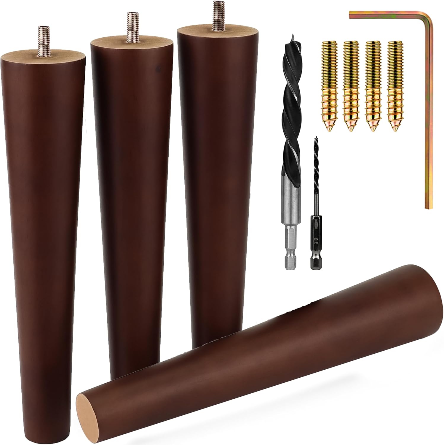 Premium Walnut Wood Furniture Legs for All Your Home Needs