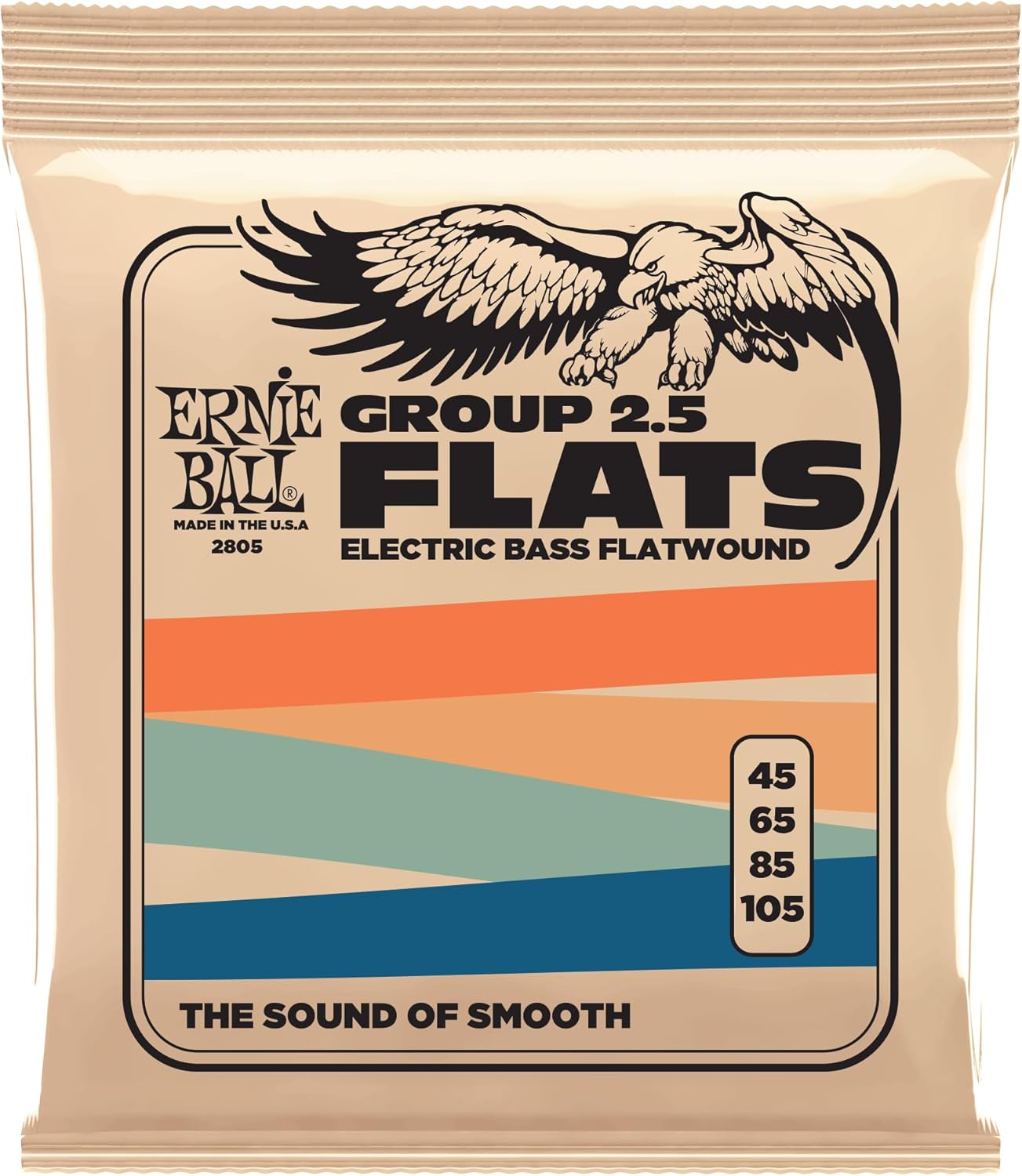 Ernie Ball Flatwound Electric Bass Strings for Smooth Tone