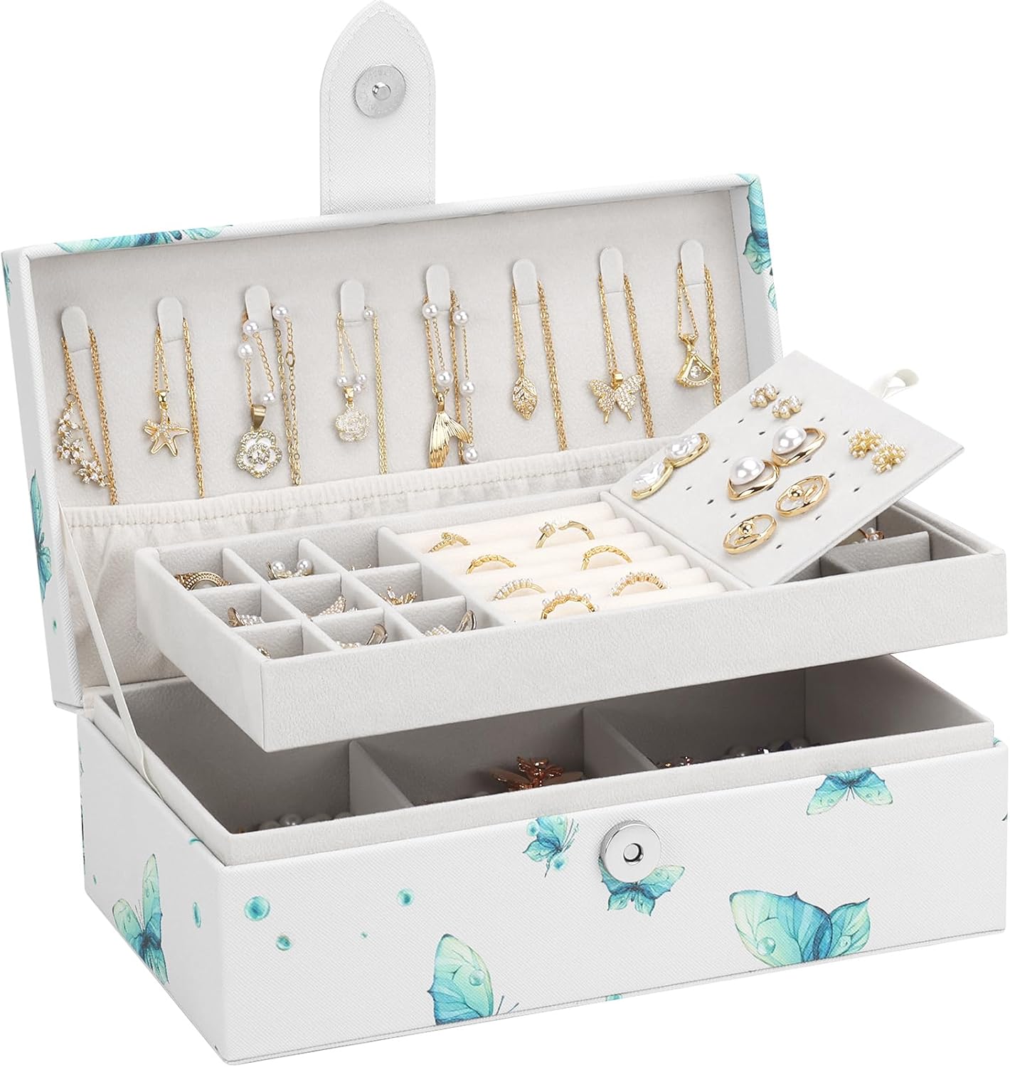 DesignSter 2 Layer Jewelry Box - Organize Your Jewelry in Style!