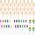 DIY Wooden Maracas for Kids with 24 Multicolor Pens - Creative Party