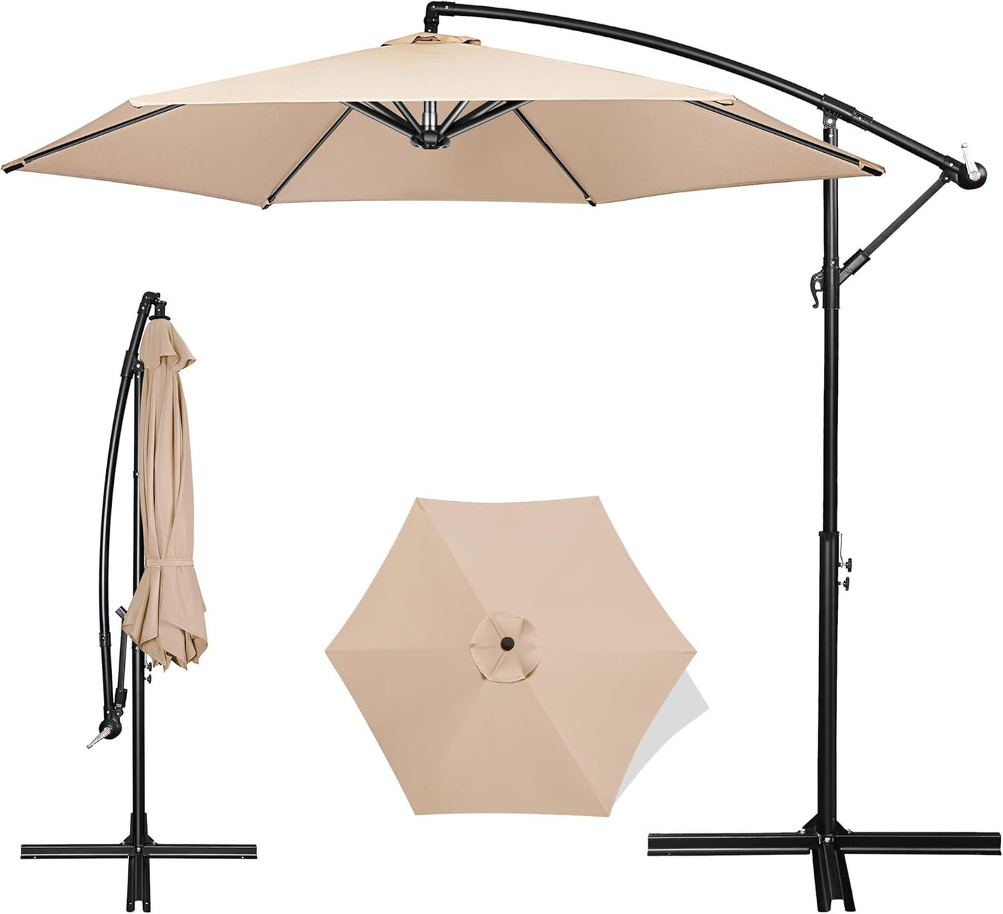 10 FT Heavy Duty Cantilever Patio Umbrella for Ultimate Shade