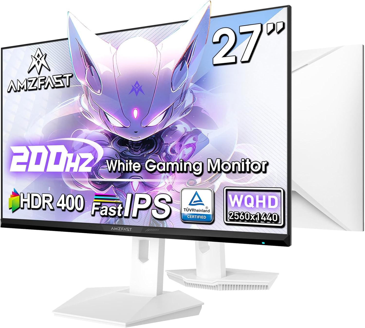 27 inch 1440P Gaming Monitor with 200Hz Refresh Rate and HDR