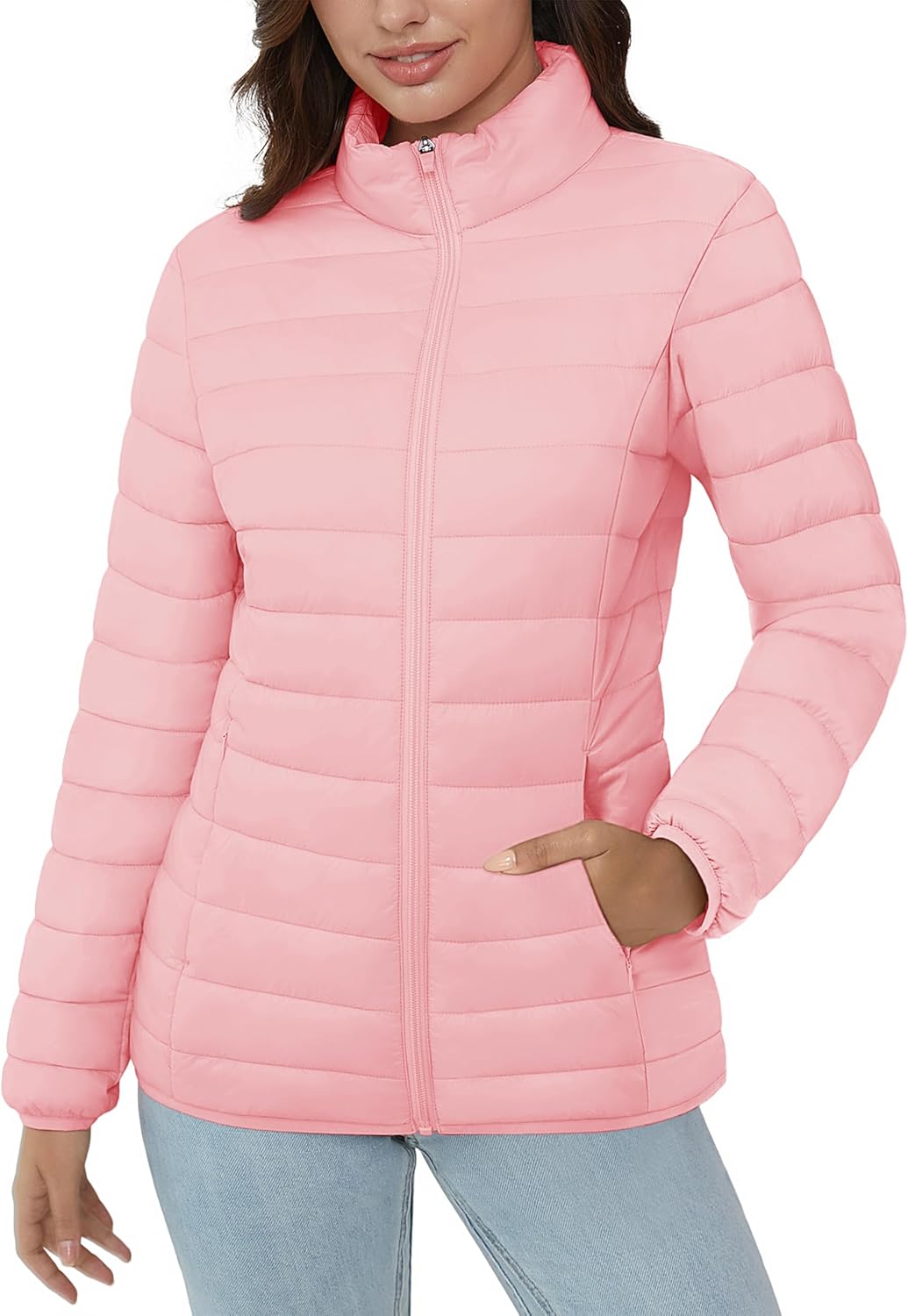 Lightweight Quilted Puffer Jacket for Women - Warm & Stylish