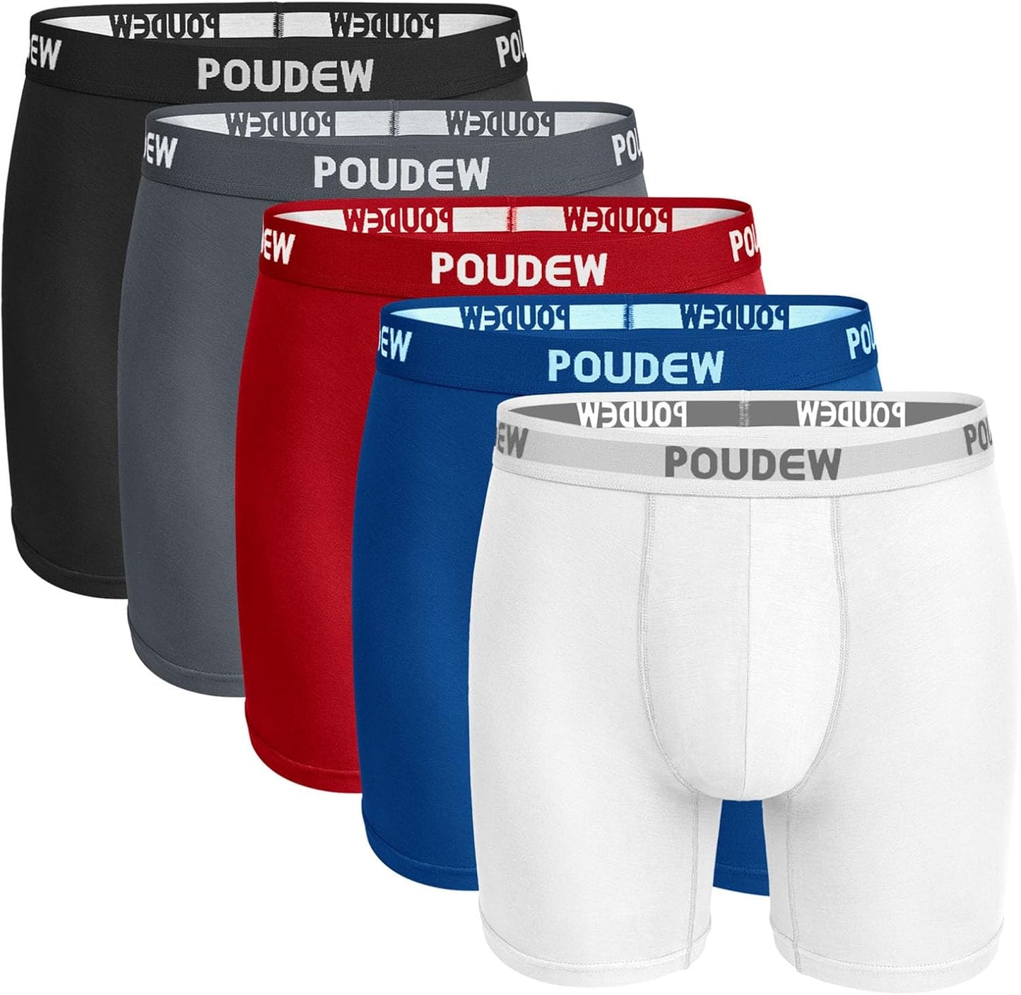 Men's Breathable Viscose Moisture Wicking Boxer Briefs Pack