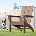 Modern Adirondack Chair - All-Weather HDPE Patio Seat