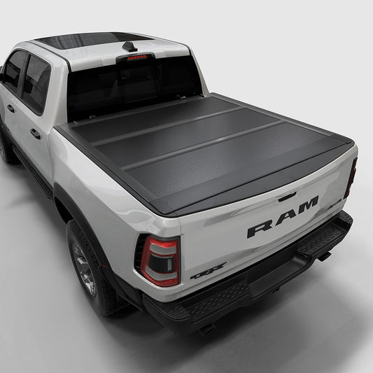 Low Profile Hard Folding Truck Bed Tonneau Cover for Dodge Ram