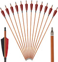 TOPARCHERY Premium 30 Carbon Hunting Arrows with Turkey Feathers
