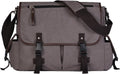 Vintage Canvas 15.6 in Laptop Messenger Bag - Durable Everyday Satchel