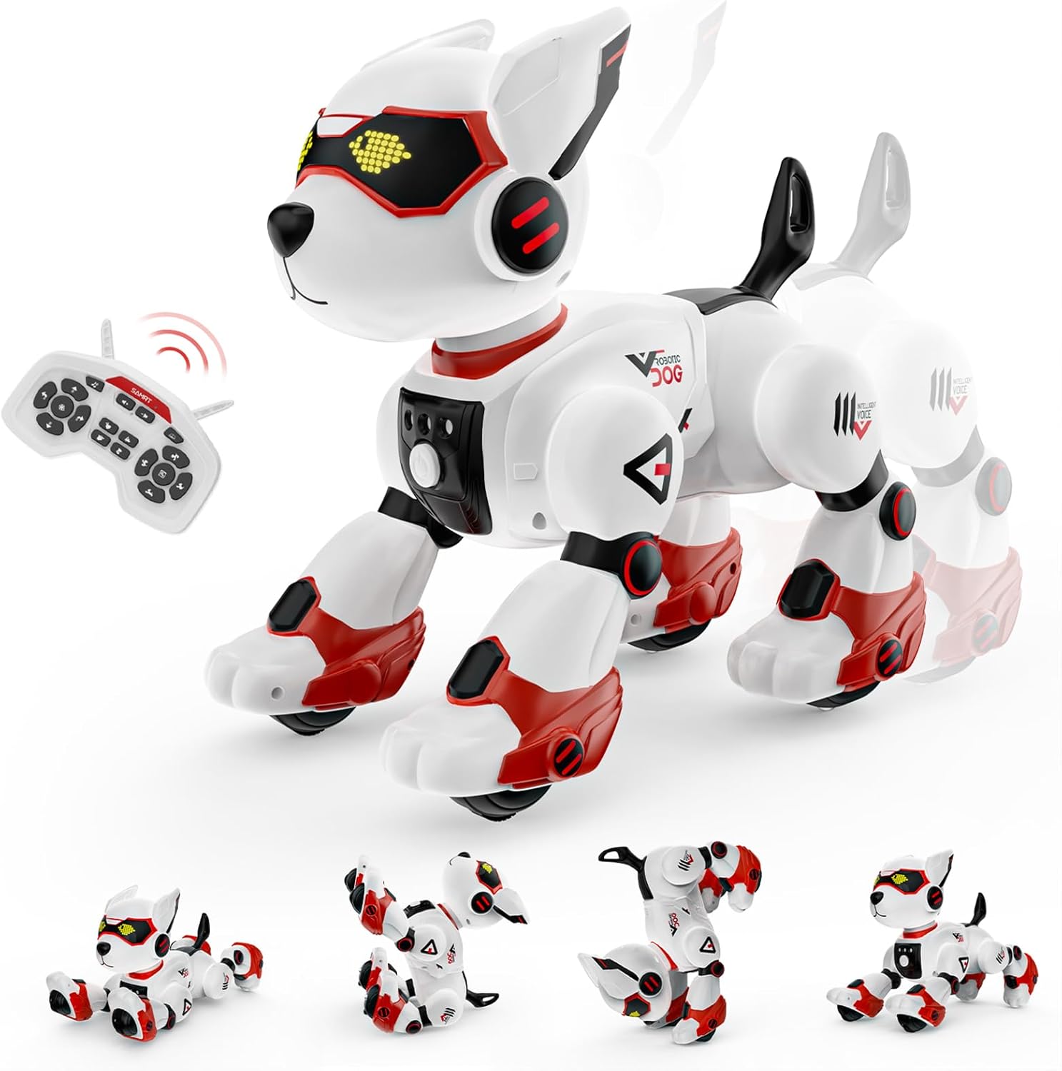 Interactive Robot Dog Toy - Voice Control, Stunts, Music - WeFone