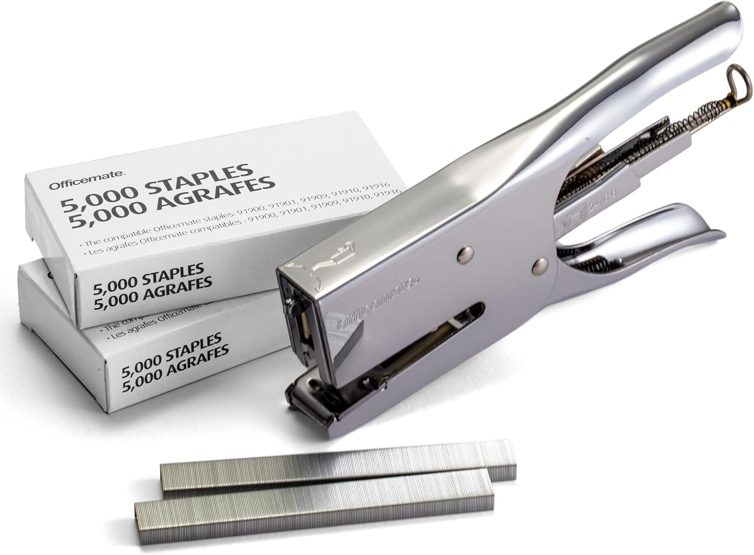 Officemate Classic Plier Stapler Bundle with 10,000 Staples