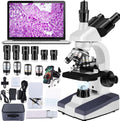 Trinocular Microscope 40X-5000X Magnification Microscope for Adults