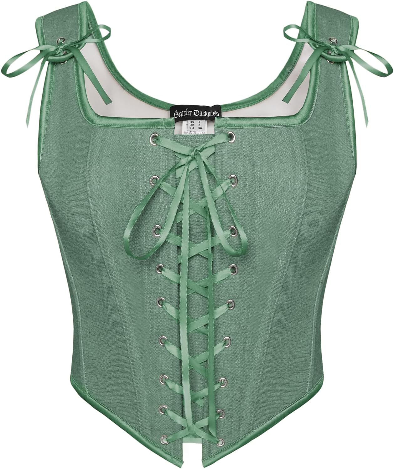Renaissance Corset Tops for Women - Vintage Lace Up Overbust
