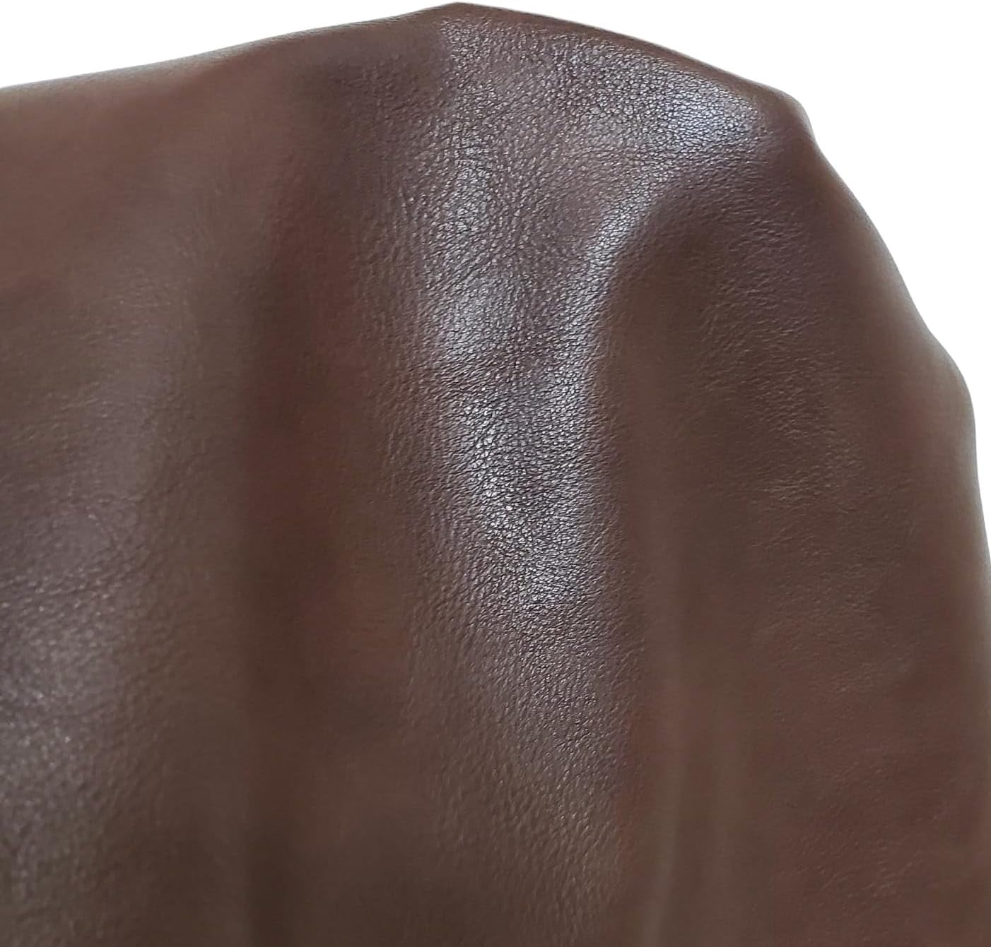 Dark Brown Soft Faux Vegan PU Leather Fabric Sheet for Upholstery