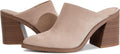 Pointed Toe Mules Pumps - Comfortable Stacked Block Heels for Women