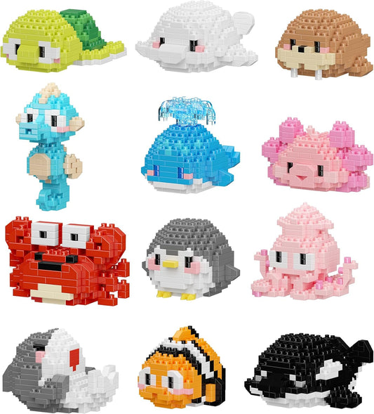 Cute Sea Animals Building Toy Blocks for Creative Ocean Fun