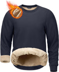 G Gradual Sherpa Lined Sweatshirt for Men - Warm Fleece Crewneck days