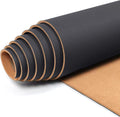 Linen Cork Board Roll Gray 48 in x 24 in - Frameless Fabric Cork