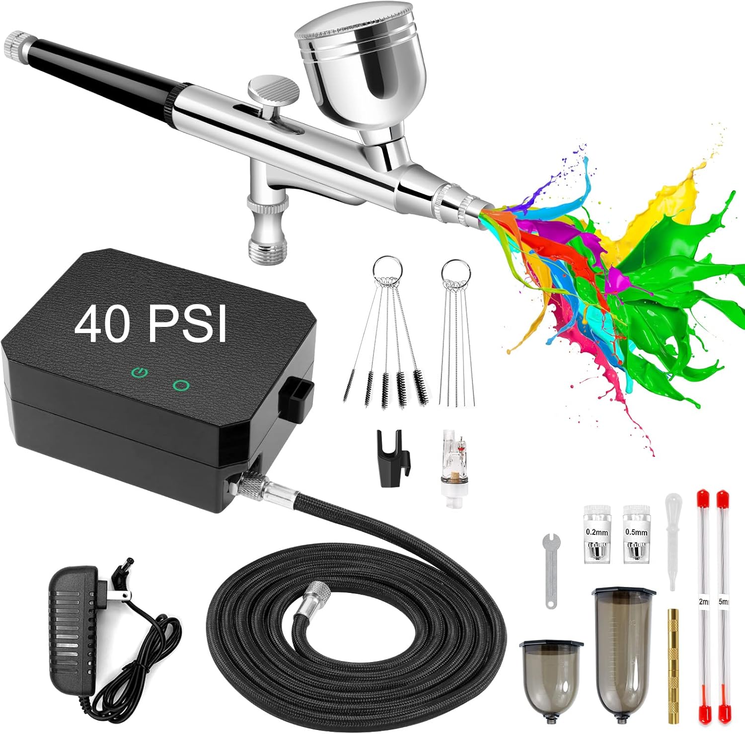 Versatile COSVII Airbrush Kit - Perfect for Painting, Makeup & More!