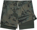maamgic Mens Workout Shorts 2 in 1 Stretch 5 in Gym