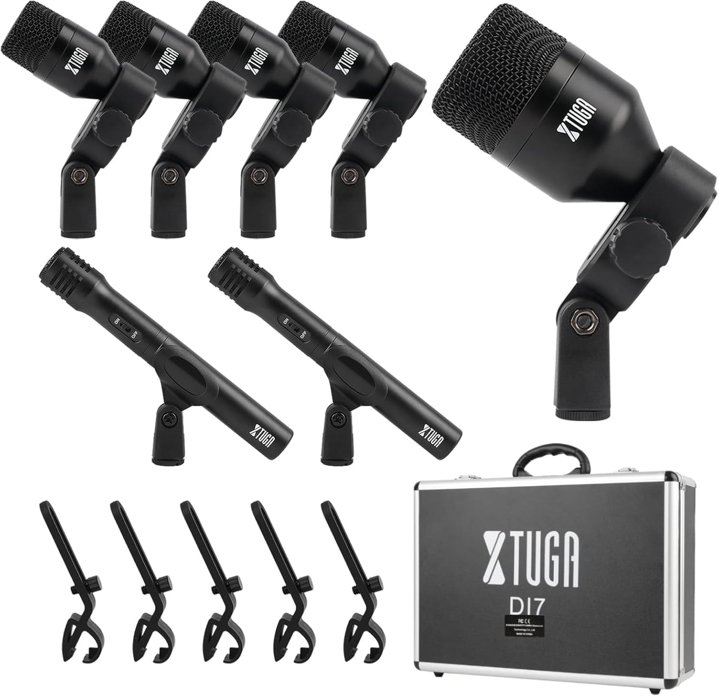 XTUGA New DI7 7 PCS Wireless Dynamic Drum Mic Kit Review