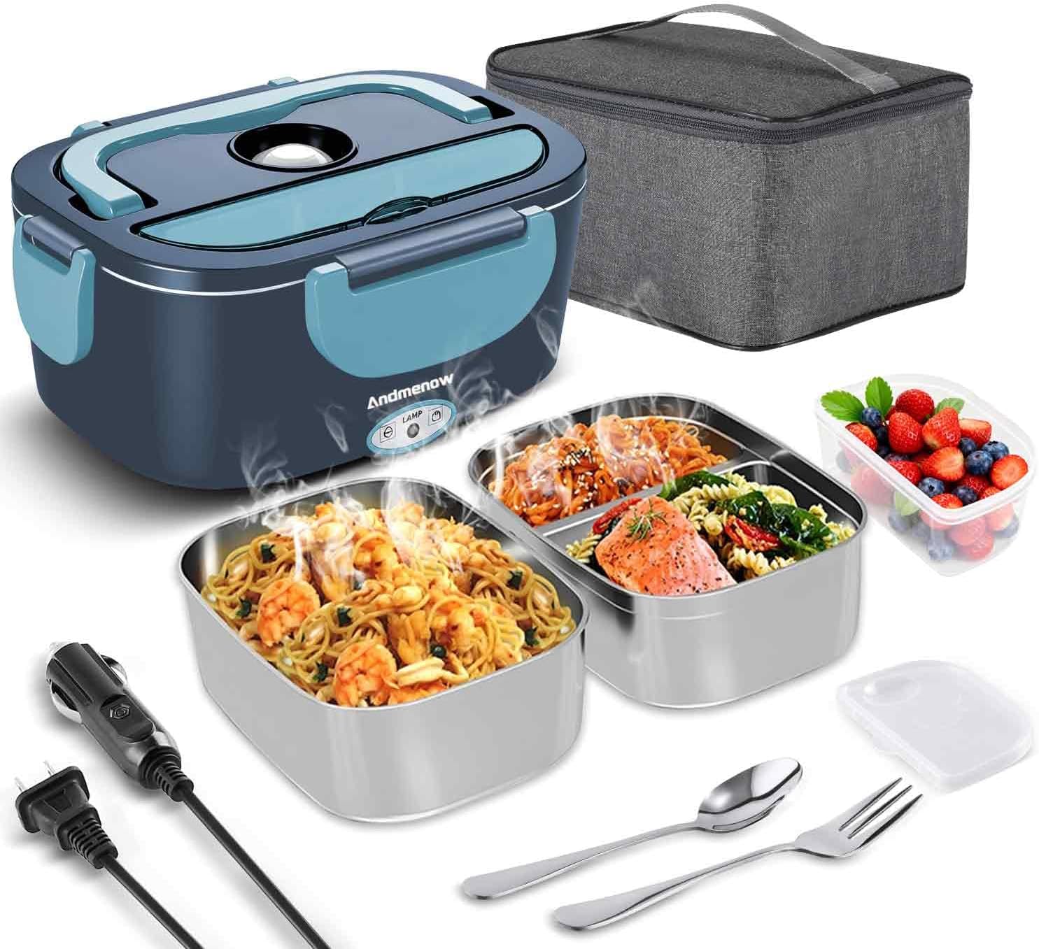 Heated Lunch Box for Adults - Portable Food Warmer for Work